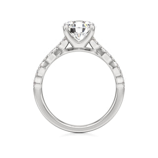 Kairi Elongated Cushion Station Diamond Band