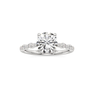 Kairi Elongated Cushion Station Diamond Band
