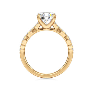 Kairi Elongated Cushion Station Diamond Band