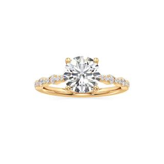 Kairi Elongated Cushion Station Diamond Band