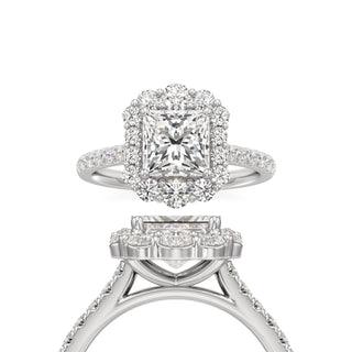 Kestrel Princess Floral Cluster Halo