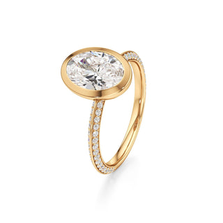 Knife Edge Prong Set Bezel Marquise Engagement Ring