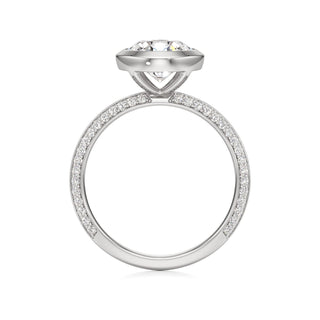 Knife Edge Prong Set Bezel Marquise Engagement Ring