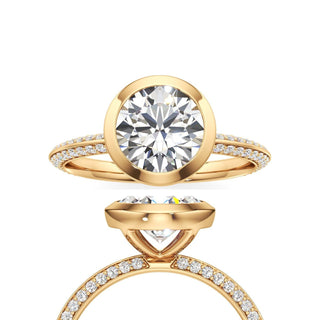Knife Edge Prong Set Bezel Marquise Engagement Ring