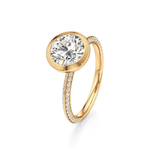 Knife Edge Prong Set Bezel Marquise Engagement Ring