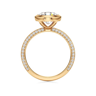 Knife Edge Prong Set Bezel Marquise Engagement Ring
