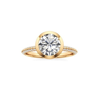 Knife Edge Prong Set Bezel Marquise Engagement Ring