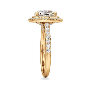 Laurel Emerald Double Halo