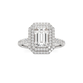 Laurel Emerald Double Halo