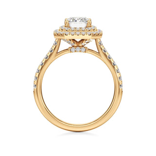 Laurel Emerald Double Halo