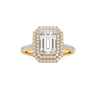 Laurel Emerald Double Halo