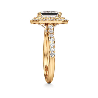Laurel Emerald Double Halo