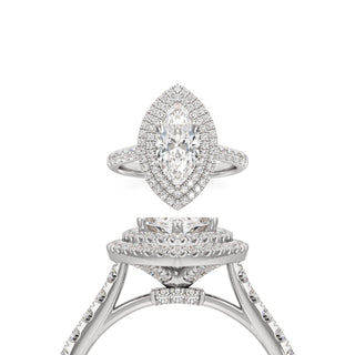 Laurel Marquise Double Halo