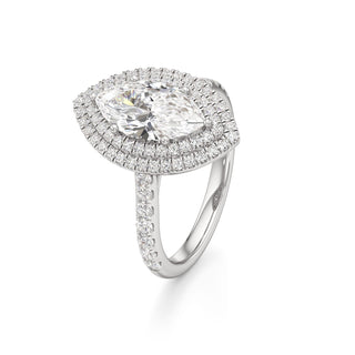 Laurel Emerald Double Halo