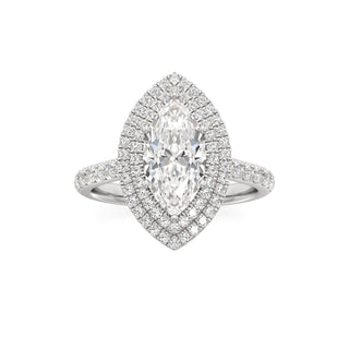 Laurel Emerald Double Halo