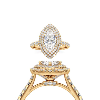 Laurel Marquise Double Halo