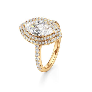 Laurel Emerald Double Halo