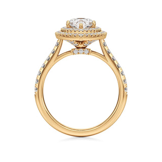 Laurel Emerald Double Halo