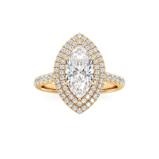 Laurel Emerald Double Halo