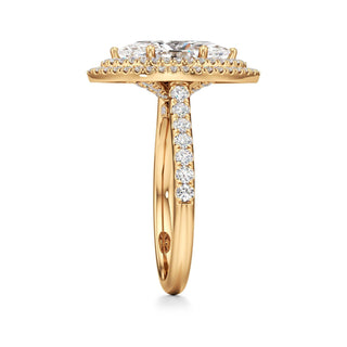 Laurel Emerald Double Halo