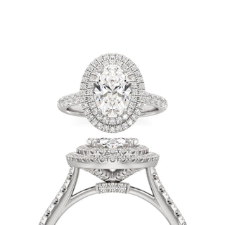 Laurel Oval Double Halo