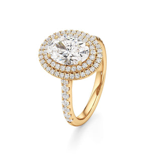 Laurel Emerald Double Halo
