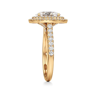 Laurel Emerald Double Halo