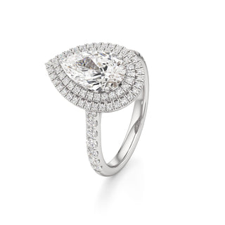 Laurel Emerald Double Halo