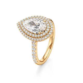 Laurel Emerald Double Halo