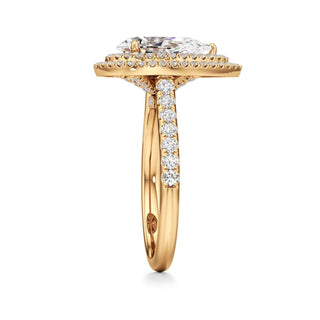 Laurel Emerald Double Halo
