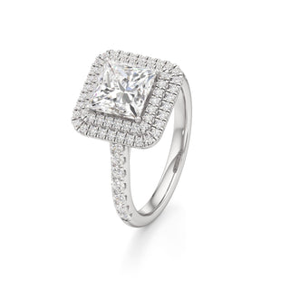 Laurel Emerald Double Halo