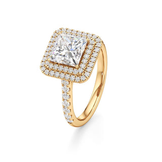 Laurel Emerald Double Halo