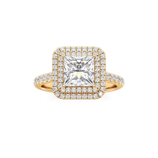 Laurel Emerald Double Halo