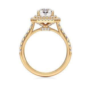 Laurel Emerald Double Halo