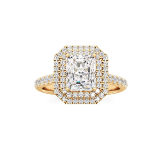 Laurel Emerald Double Halo