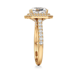 Laurel Emerald Double Halo