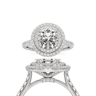 Laurel Round Double Halo