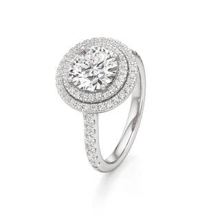 Laurel Emerald Double Halo