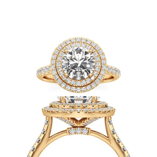 Laurel Round Double Halo