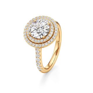 Laurel Emerald Double Halo
