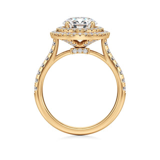 Laurel Emerald Double Halo