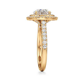 Laurel Emerald Double Halo