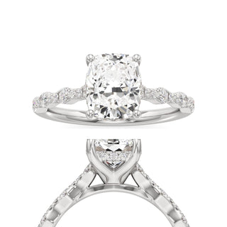 Liana Pear Station Diamond Band