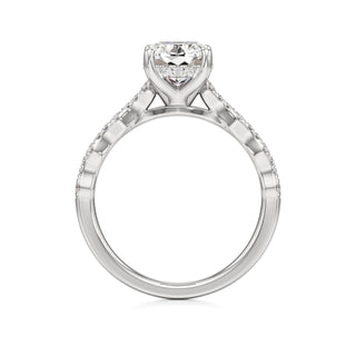 Liana Pear Station Diamond Band