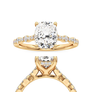 Liana Pear Station Diamond Band