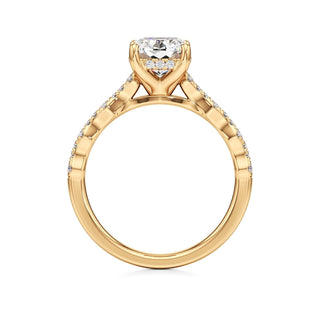 Liana Pear Station Diamond Band