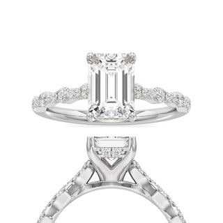 Liana Pear Station Diamond Band