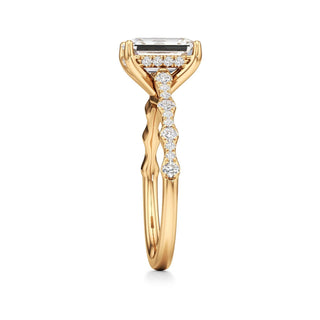 Liana Pear Station Diamond Band