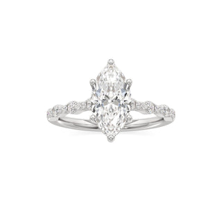 Liana Pear Station Diamond Band