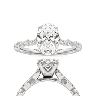 Liana Pear Station Diamond Band